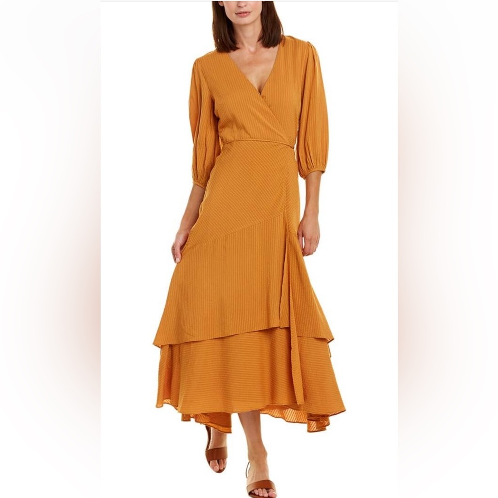 XS ASTR the label wrap dress Shawna dusty apricot